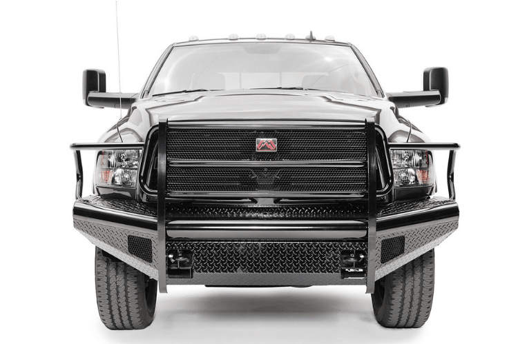 Fab Fours Black Steel Full Guard Front Bumper 2010-2018 Dodge 2500/3500 DR10-S2960-1