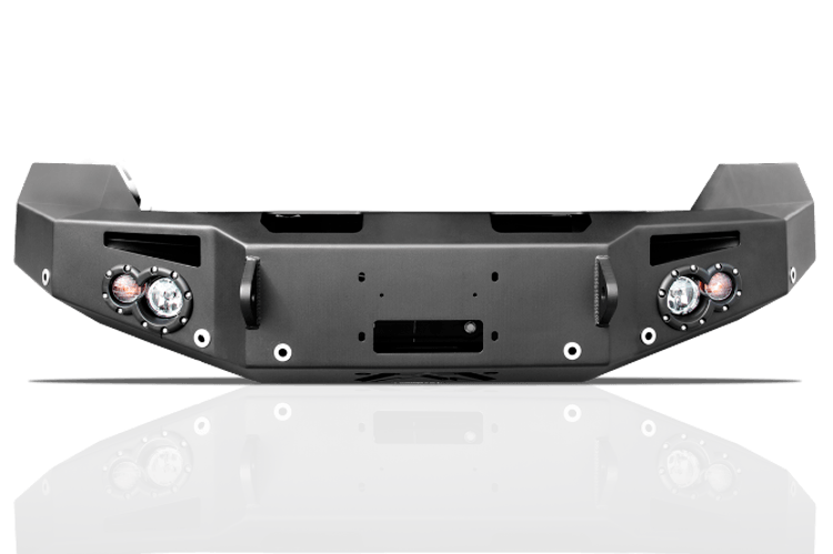 Fab Fours Dodge Ram 1500 2013-2017 Front Bumper Sensor Winch Ready No Guard DR13-F2951-1