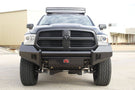 FabFours BLACK STEEL No Guard Front Bumper 2013+ DODGE 1500 DR13-K2961-1 - BumperOnly