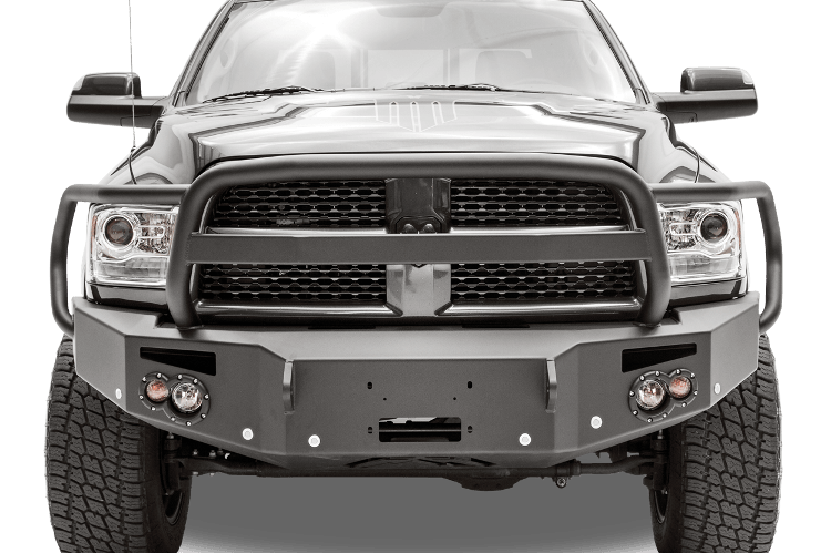 Fab Fours Dodge Ram 2500/3500 2016-2018 Front Bumper Sensor Winch Ready with Full Guard DR16-C4050-1