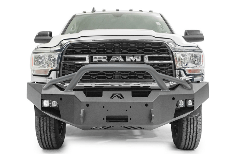 Fab Fours DR19-A4452-1 Dodge Ram 2500/3500 2019-2024 New Premium Front Bumper Winch Ready Pre-Runner Guard