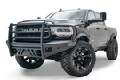 Fab Fours DR19-Q4460-1 Dodge Ram 2500/3500 (New Body Style) 2019-2024 Black Steel Elite Front Bumper with Full Guard