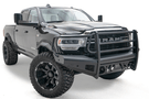 Fab Fours DR19-Q4460-1 Dodge Ram 2500/3500 (New Body Style) 2019-2024 Black Steel Elite Front Bumper with Full Guard