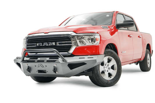 Fab Fours Red Steel DR19-RS4262-1 Dodge Ram 1500 2019-2024 Front Bumper with Pre-Runner Guard