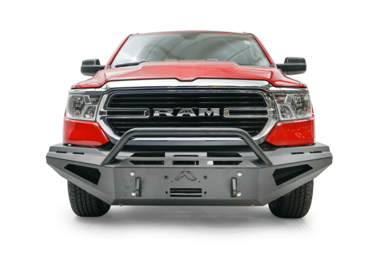 Fab Fours Red Steel DR19-RS4262-1 Dodge Ram 1500 2019-2024 Front Bumper with Pre-Runner Guard
