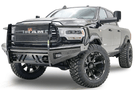 Fab Fours DR19-S4460-1 Dodge Ram 2500/3500/4500/5500 2019-2023 Black Steel Full Guard Front Bumper
