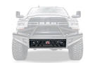Fab Fours Black Steel No Guard Front Bumper 2019-2024 Dodge Ram 2500/3500 HD (New Body Style) DR19-S4461-1