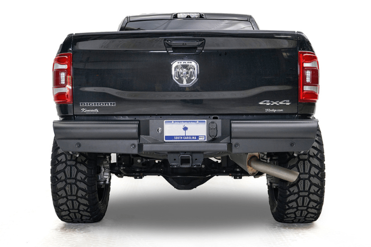 Fab Fours DR94-U1650-1 Dodge Ram 2500/3500 1994-2002 Black Steel Elite Rear Bumper