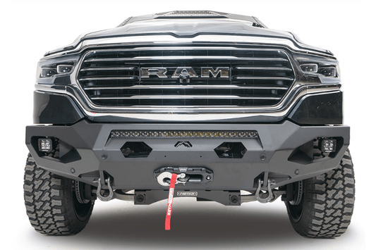 Fab Fours DR19-X4251-1 Dodge Ram 1500 2019-2024 Matrix Front Bumper Winch Ready No Guard