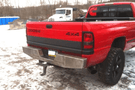 Affordable Offroad Edodgerear Dodge Ram 1500 1993-2001 Elite Rear Bumper Full Width