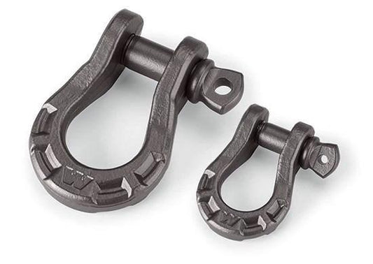 Warn Premium 92093 Black Universal 3/4" Fit Pair Shackles, 18000 lbs.