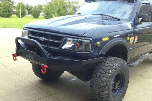 Affordable Offroad Erangermod93-97 Ford Ranger 1993-1997 Elite Front Bumper Modular Plain with Bull Bar