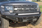 ADD F017275050103 Ford F150 Raptor 2010-2014 Honeybadger Front Bumper W/ Winch Mount and Multiple LED Light Mounts - BumperOnly