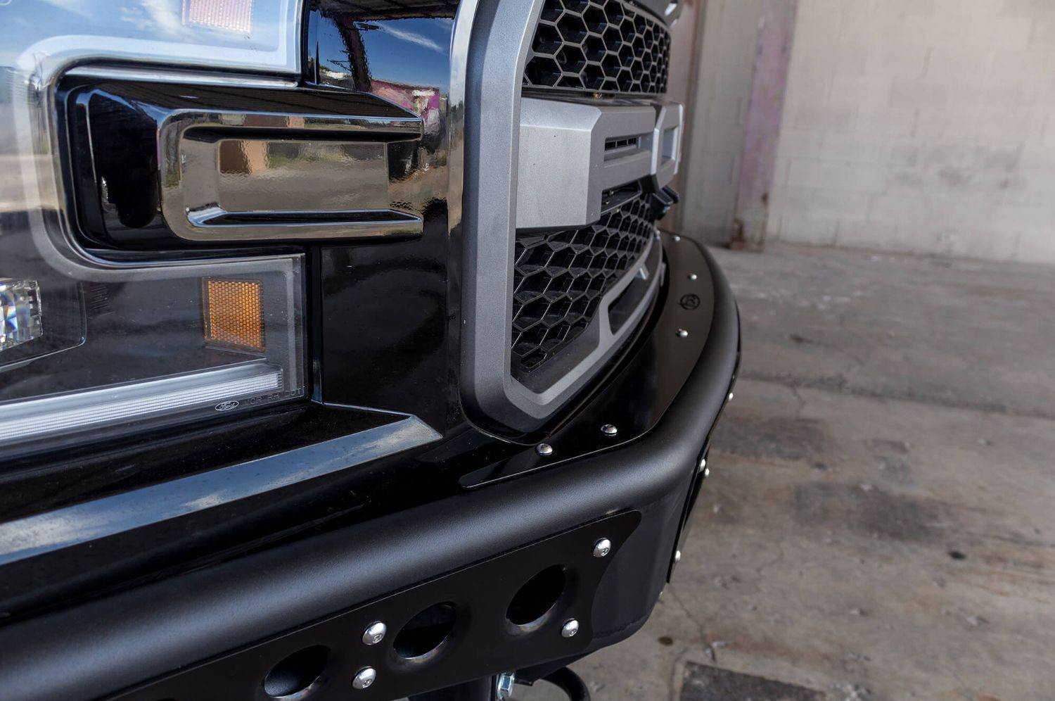ADD F112492820103 Ford F150 Raptor 2017 Venom "R" Front Bumper With LED Light Mounts and Vents for intercooler - BumperOnly