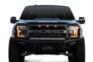 ADD F117382860103 Ford F150 Raptor 2017 Honeybadger Front Bumper With Winch and LED Lights Mount Hammer Black - BumperOnly