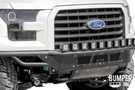 ADD F154582950103 2015 - 2017 Ford F-150 Race Series R Front Bumper With Aluminum Front Valance Panel 10 Single Light Mounts - BumperOnly
