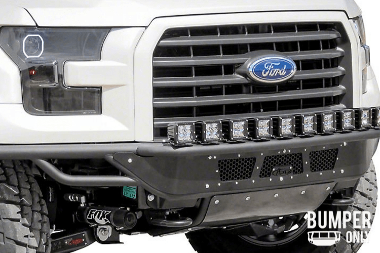 ADD F154582950103 2015-2017 Ford F150 Race Series R Front Bumper With Aluminum Front Valance Panel 10 Single Light Mounts