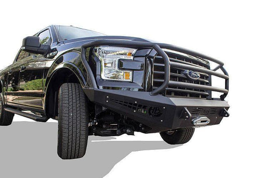 ADD F157425050103 2015 - 2017 Ford F-150 HoneyBadger Rancher Front Bumper With Winch Mount And Light Mounts - BumperOnly