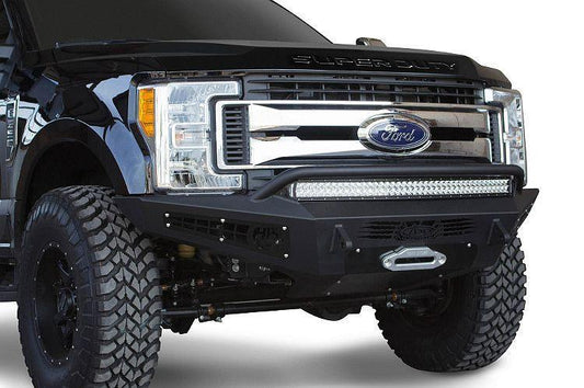 ADD F167382840103 2017-2022 Ford F250/F350 Honeybadger Front Bumper Winch Ready And Light Mounts - BumperOnly
