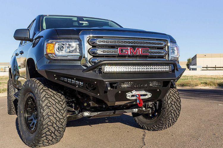 ADD F357382720103 GMC Canyon 2015-2020 Honeybadger Front Bumper with Winch Mount