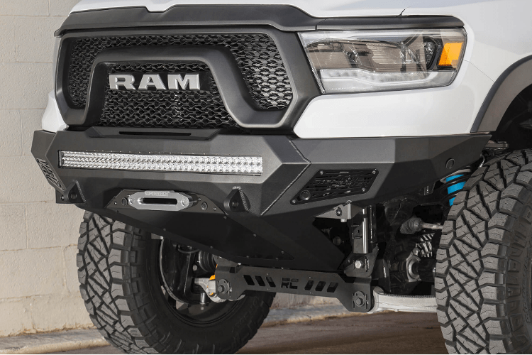 ADD F611422770103 Dodge Ram 1500 Rebel 2019-2023 Stealth Fighter Front Bumper with Sensor Cut Outs Winch Ready