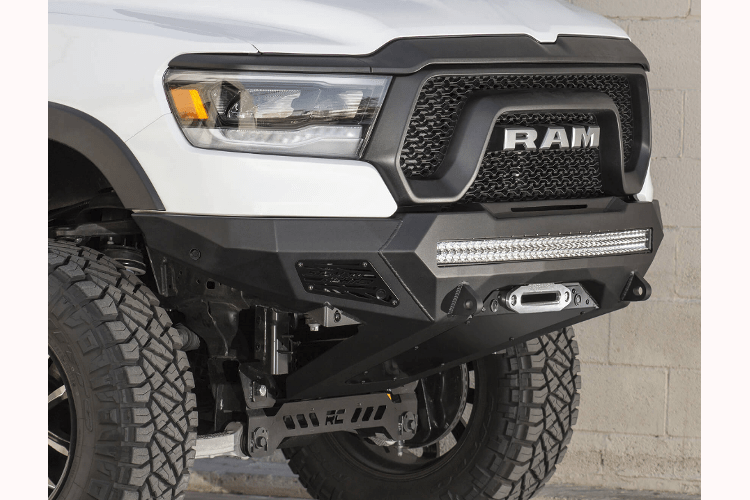 ADD F611422770103 Dodge Ram 1500 Rebel 2019-2023 Stealth Fighter Front Bumper with Sensor Cut Outs Winch Ready