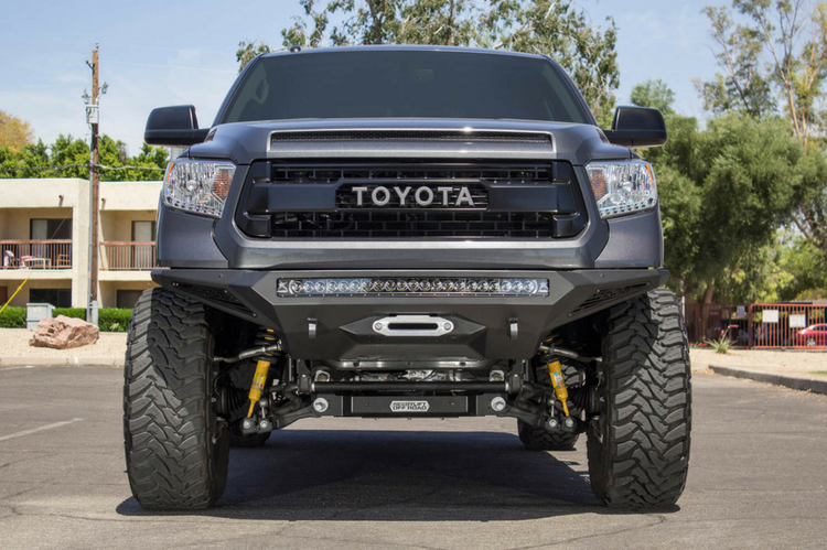 Addictive Desert Designs F741422860103 Toyota Tundra 2014-2021 Stealth Fighter Front Bumper Winch and Sensor Ready