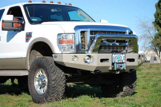 Buckstop Ford F450/F550 Superduty 2008-2010 Front Bumper Winch Ready with Tow Hooks F9BOSS