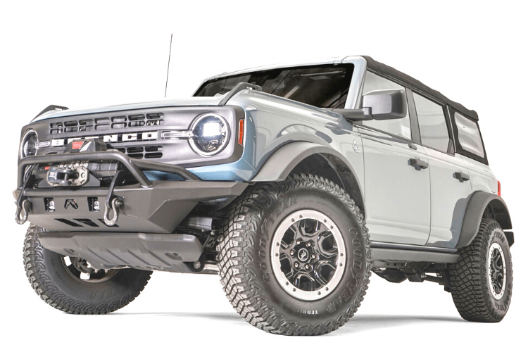 Fab Fours FB21-B5252-1 Ford Bronco 2021-2025 Stubby Front Bumper Pre-Runner Guard