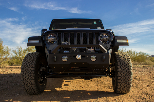 Magnum Raptor Series Jeep Wrangler JL Front Bumper 2018-2024 FBM36JPN-RT Winch Ready with RT Bar and Skid Plate