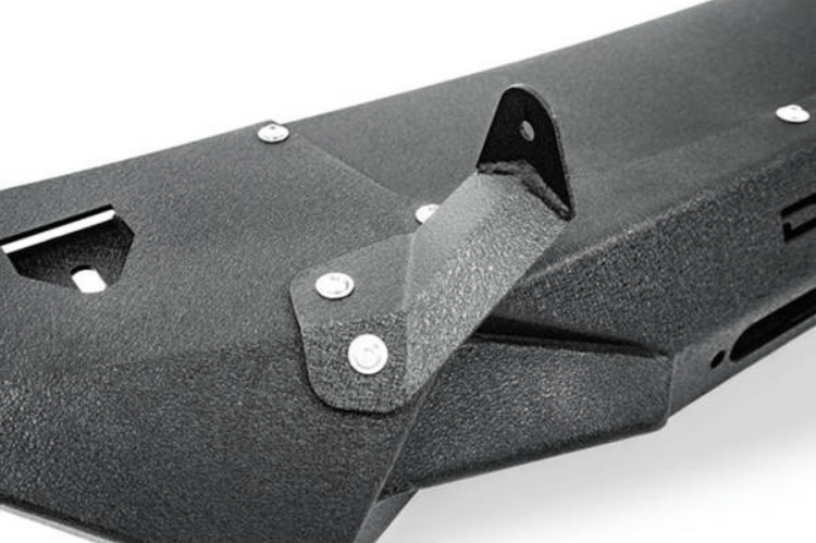 DV8 Offroad Jeep Wrangler JK 2007-2018 Front Bumper Mid-Width with Light Bar Mount Winch Ready FBSHTB-24