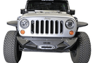 DV8 Offroad Jeep Wrangler JK 2007-2018 Front Bumper Mid-Width with Light Bar Mount Winch Ready FBSHTB-24