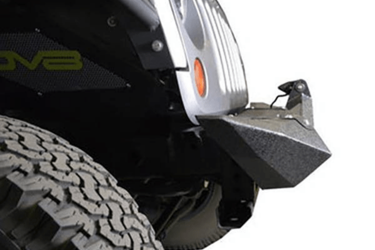 DV8 Offroad Jeep Wrangler JK 2007-2018 Front Bumper Mid-Width with Light Bar Mount Winch Ready FBSHTB-24