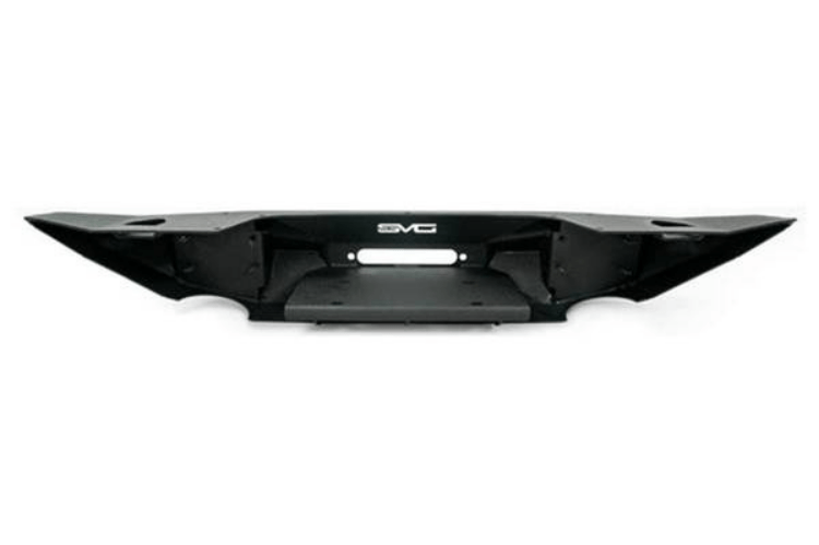 DV8 Offroad Jeep Wrangler JK 2007-2018 Front Bumper Mid-Width with Light Bar Mount Winch Ready FBSHTB-24