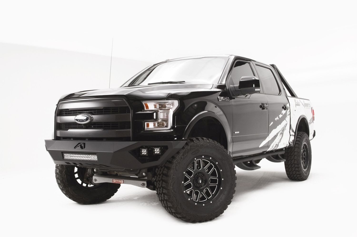 FabFours Vengeance No-Guard Truck Front Bumper 2015-2016 FORD F150 FF15-D3251-1 - BumperOnly