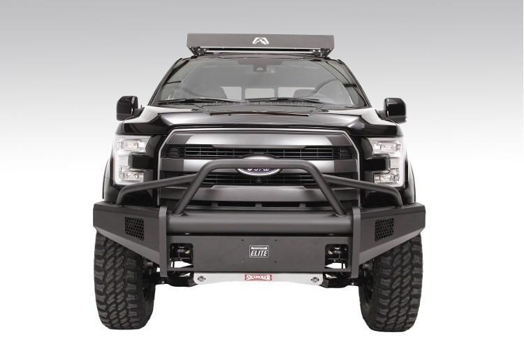 Fab Fours Ford F150 2015-2017 Front Bumper Pre-Runner Guard with Tow Hooks FF15-R3252-1