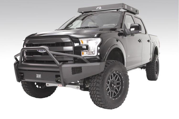 Fab Fours Ford F150 2015-2017 Front Bumper Pre-Runner Guard with Tow Hooks FF15-R3252-1
