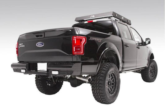 Fab Fours FF15-T3250-1 Ford F150 2015-2020 Black Steel Rear Bumper