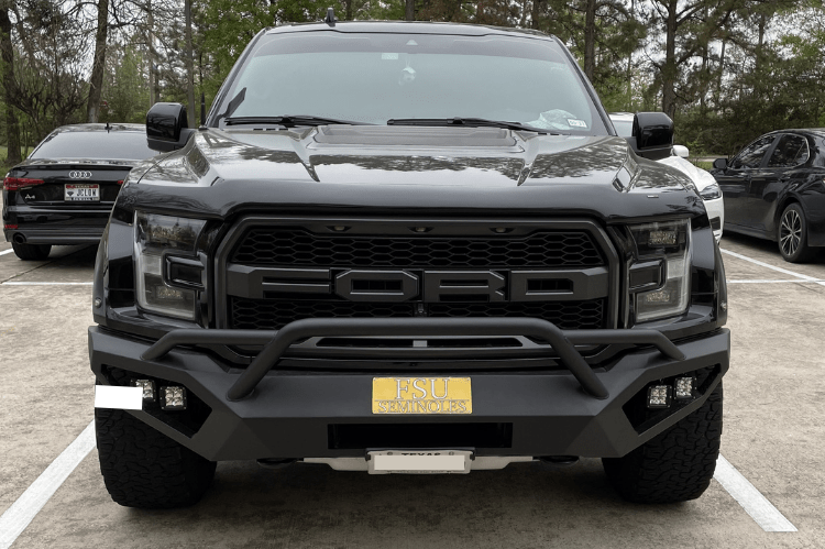 Fab Fours FF17-D4352-1 Ford F150 Raptor 2017-2020 Vengeance Front Bumper with Pre-Runner Guard