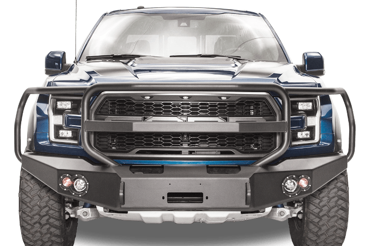 Fab Fours Ford F150 Raptor 2017-2020 Front Bumper Winch Ready with Full Guard FF17-H4350-1