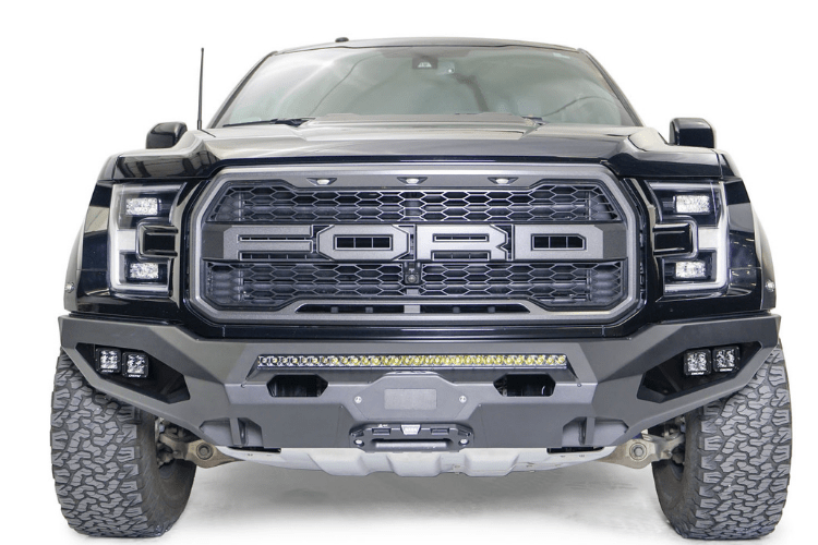 Fab Fours FF17-X4351-1 Ford F150 Raptor 2017-2021 Matrix Front Bumper Winch Ready No Guard