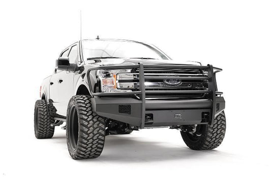 Fab Fours FF18-R4560-1 Black Steel Elite Ford F150 Front Bumper 2018-2019