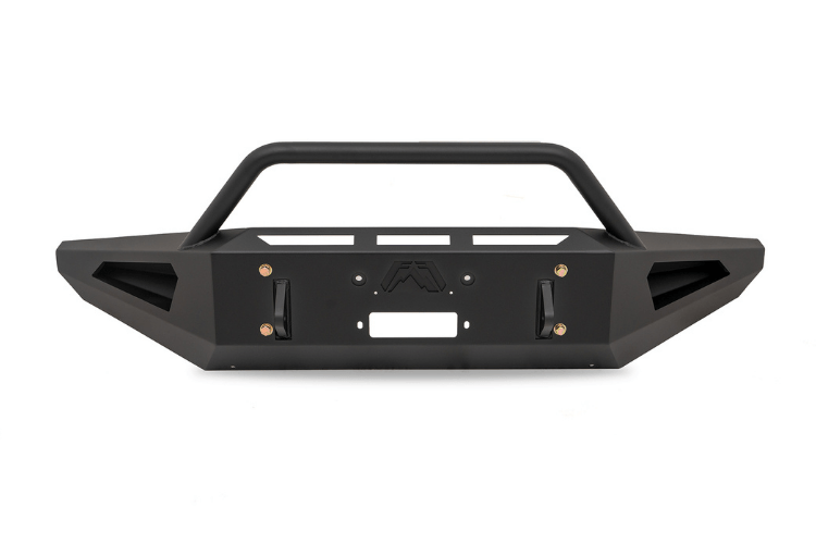 Fab Fours Red Steel FF21-RS5162-1 Ford F150 2021-2023 Front Bumper Winch Ready Pre-Runner Guard