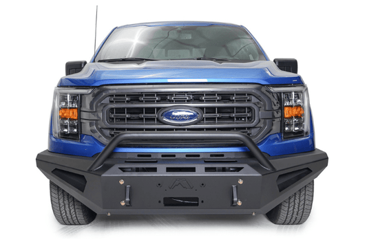 Fab Fours Red Steel FF21-RS5162-1 Ford F150 2021-2022 Front Bumper Winch Ready Pre-Runner Guard