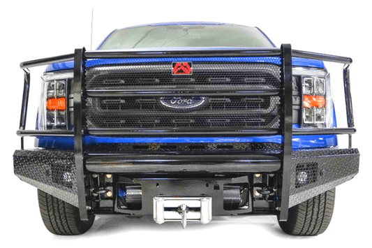 Fab Fours FF21-K5060-1 Ford F150 2021-2023 Black Steel Front Bumper Full Guard