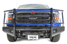Fab Fours FF21-K5060-1 Ford F150 2021-2023 Black Steel Front Bumper Full Guard