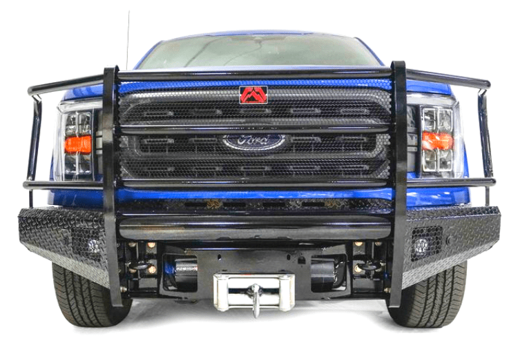 Fab Fours FF21-K5060-1 Ford F150 2021-2023 Black Steel Front Bumper Full Guard