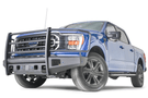 Fab Fours FF21-R5060-1 Ford F150 2021-2023 Black Steel Elite Front Bumper Full Guard