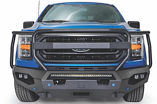 Fab Fours FF21-X4750-1 Ford F150 2021-2023 Matrix Front Bumper Winch Ready Full Guard