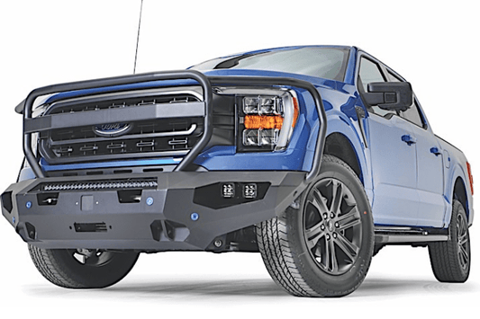 Fab Fours FF21-X4750-1 Ford F150 2021-2023 Matrix Front Bumper Winch Ready Full Guard
